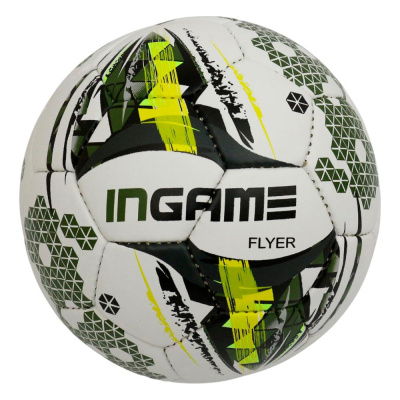 Мяч футбольный Ingame Flyer IFB-105 бело-жёлтый 01